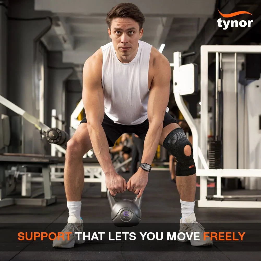 Genouillère de Compression Aérée à Rotule Ouverte